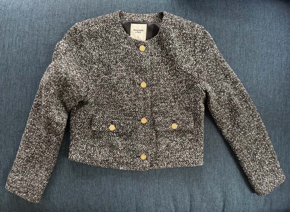 Abercrombie & Fitch Grey Tweed Jacket